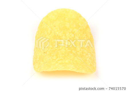 Delicious potato chips, isolated on white background. Delicious potato chips, isolated on white background. 74015570