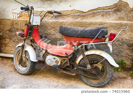 old retro motorbike old retro motorbike 74015960