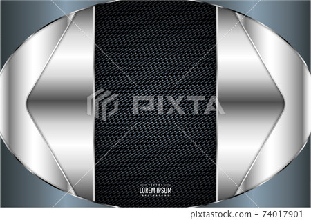 Luxury background of blue with carbon fiber texture. 74017901