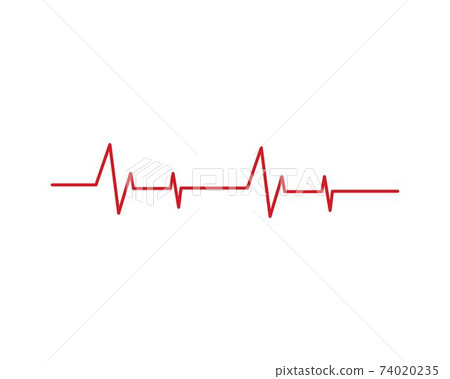 Pulse line ilustration vector - Stock Illustration [74020235] - PIXTA