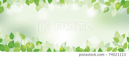 Fresh green seamless background illustration 74021113