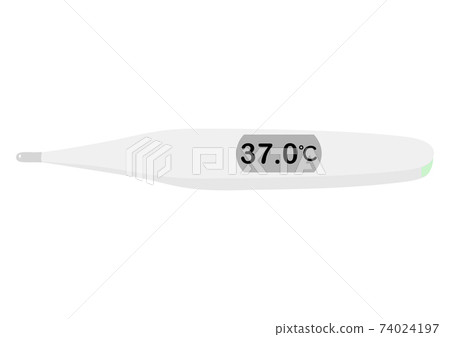溫度計顯示37.0℃ 74024197