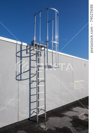 The emergency stairs The emergency stairs 74025686