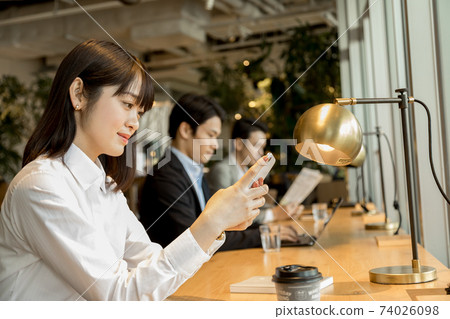 Coworking space social distance 74026098