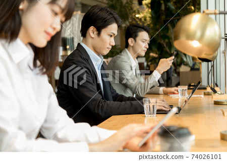 Coworking space social distance Coworking space social distance 74026101