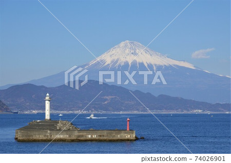 Mt. Fuji and the lighthouse Mt. Fuji and the lighthouse 74026901