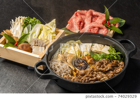 優質日本牛肉壽喜燒 74029329