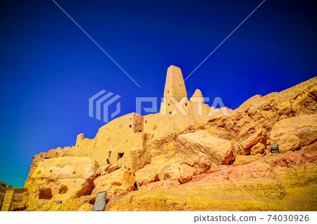 Ruins of the Amun Oracle temple,Siwa oasis, Egypt Ruins of the Amun Oracle temple,Siwa oasis, Egypt 74030926