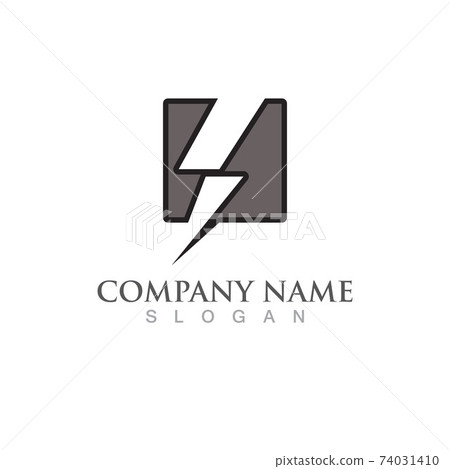 Thunderbolt logo and symbol vector image Thunderbolt logo and symbol vector image 74031410