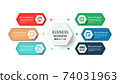 Infographics business template with 6 steps for Presentation, 74031963