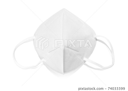 KN95 or N95 face mask for corona virus or PM 2.5 protection isolated on white background 74033399