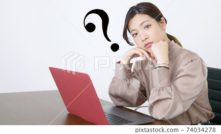 Woman to research Woman to research 74034278