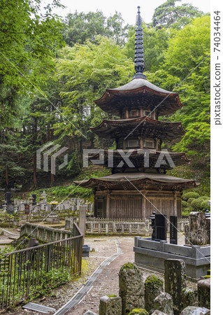 安樂寺(上田市)國寶八角形三寶塔 安樂寺(上田市)國寶八角形三寶塔 74034464