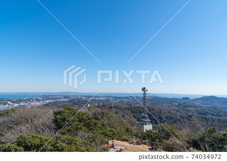 View from the observation tower of Mt. Ogusu (toward the Izu Peninsula) 74034972