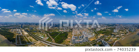 Panoramic cityscape view of Ho Chi Minh city, Vietnam 74035239