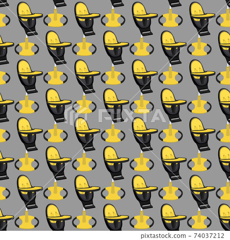 Illustration on theme colorful modern child high chair Illustration on theme colorful modern child high chair 74037212