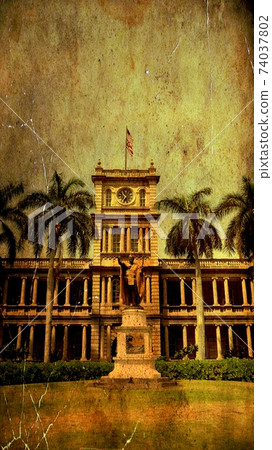 Kamehameha偉大的雕像 74037802