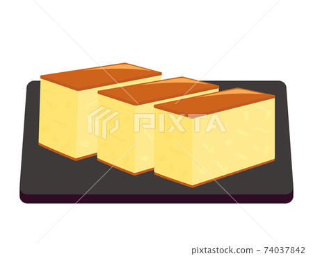 Castella vector illustration Japanese sweets - Stock Illustration ...