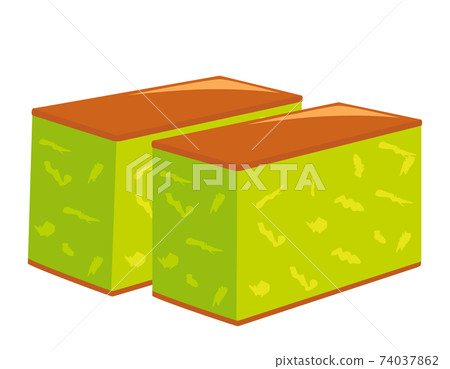 Castella vector illustration Japanese sweets - Stock Illustration ...