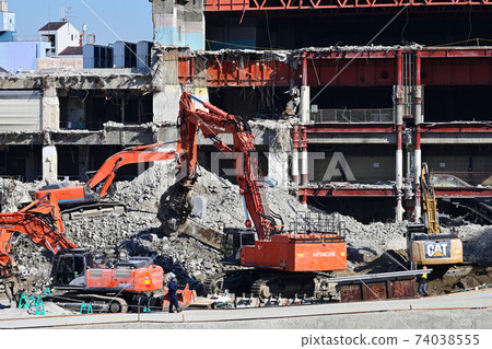Building demolition construction site 74038555
