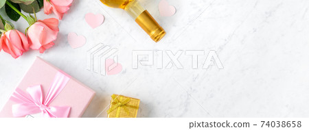 Valentine's Day gift gift box rose pink Valentine's Day rose gift バレンタイン Valentine's Day gift gift box rose pink Valentine's Day rose gift バレンタイン 74038658
