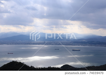 Shimanami Kaido大島從Kiro山欣賞瀨戶內海的景色 74039470