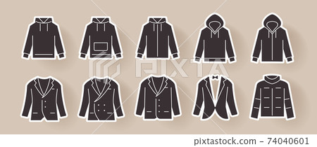 10 icon set (clothing / outerwear) 10 icon set (clothing / outerwear) 74040601