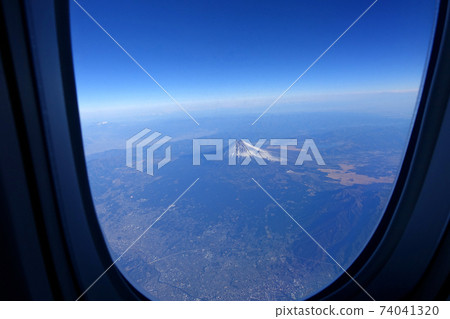 Fuji seen from an airplane 74041320