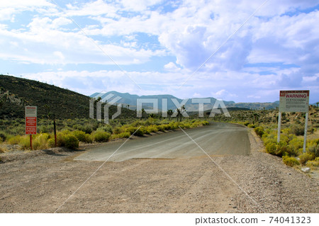 Off-limits Area 51 entrance Off-limits Area 51 entrance 74041323