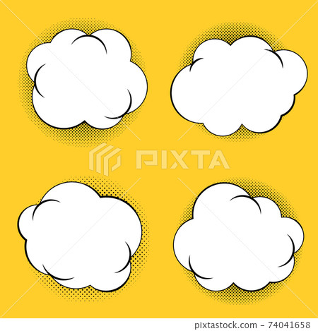 Big set of vector comic speech bubbles on color background. Isolated halftone colorl banner, empty paper shape. Cartoon flat illustration for chat. Template frame. Hand draw style, dialog cloud. Big set of vector comic speech bubbles on color background. Isolated halftone colorl banner, empty paper shape. Cartoon flat illustration for chat. Template frame. Hand draw style, dialog cloud. 74041658