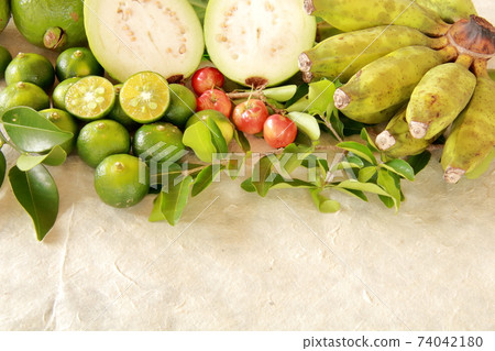 Tropical fruit group image 74042180