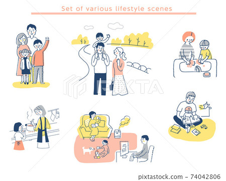 家庭生活方式場景集 74042806