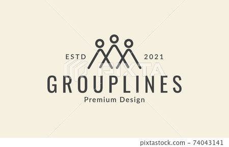 three person group line triangle logo symbol icon vector graphic design illustration three person group line triangle logo symbol icon vector graphic design illustration 74043141