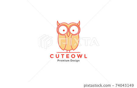 cute line bird owl cartoon logo symbol icon vector graphic design illustration cute line bird owl cartoon logo symbol icon vector graphic design illustration 74043149