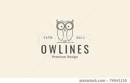 cute line bird owl cartoon line logo symbol icon vector graphic design illustration cute line bird owl cartoon line logo symbol icon vector graphic design illustration 74043150