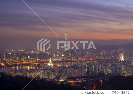 Achasan，Gwangjin-gu，漢江，首爾 74043841
