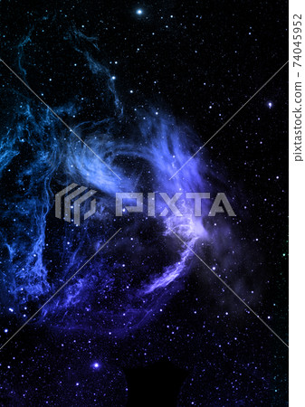 Being shone and star field against space. Being shone and star field against space. 74045952