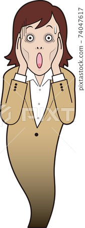 女性上班族尖叫 74047617