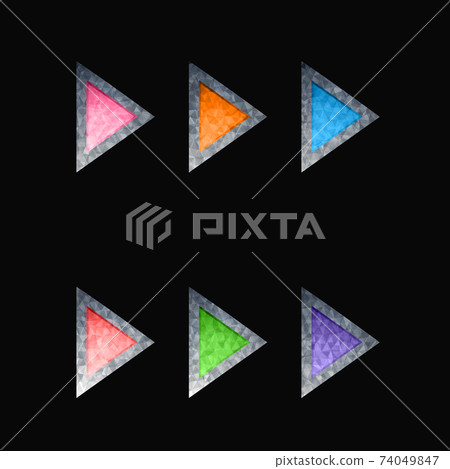 Gaming elements isolated on white background. Design for computer game. Symbols and icons. Collection buttons play for games and app. Different colors start button. Cartoon interface. Gaming elements isolated on white background. Design for computer game. Symbols and icons. Collection buttons play for games and app. Different colors start button. Cartoon interface. 74049847