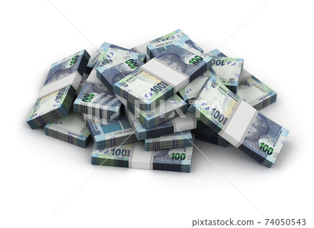 Stack of South African Rand Stack of South African Rand 74050543