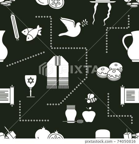 Vector Jewish Holiday Israel Traditional Festive Vector Jewish Holiday Israel Traditional Festive 74050816