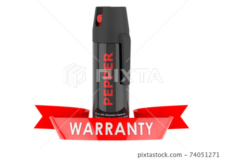Pepper spray warranty concept. 3D rendering 74051271