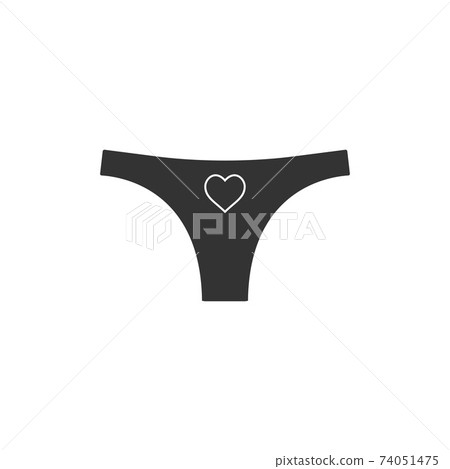 Women underwear icon. Vector illustration, flat design. Women underwear icon. Vector illustration, flat design. 74051475