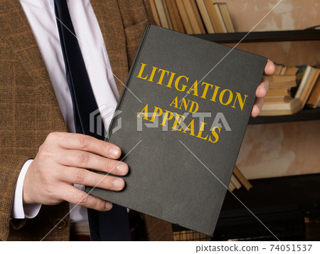 Hands with litigation and appeals rules book. Hands with litigation and appeals rules book. 74051537