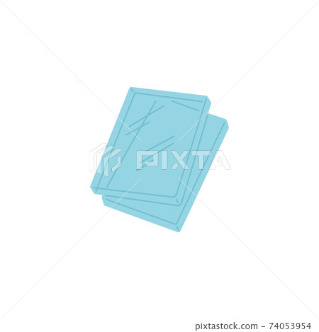 Glass plates for construction works, flat vector illustration isolated. 74053954