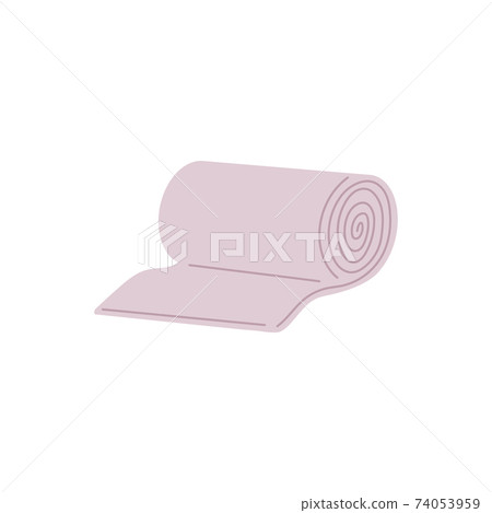 Grey wallpaper roll isolated on white background. Scroll of blank paper Grey wallpaper roll isolated on white background. Scroll of blank paper 74053959