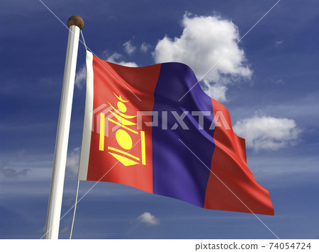 Mongolia Flag 74054724