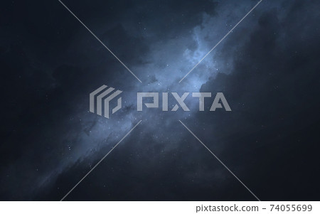 Deep space. Science fiction wallpaper, planets, stars, galaxies and nebulas in awesome cosmic image. Elements of this image furnished by NASA 74055699