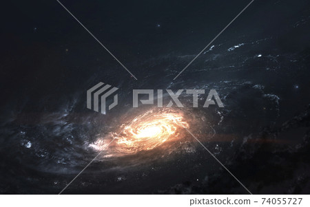 Galaxy, awesome science fiction wallpaper. Elements of this image furnished by NASA 74055727