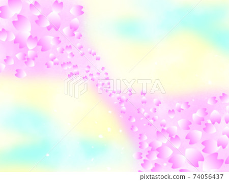 Background with cherry blossom petals 2 Background with cherry blossom petals 2 74056437